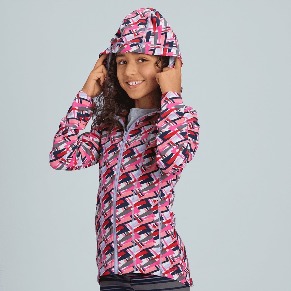 American Girl Feeling Fierce Print Jacket for Girls Size Medium